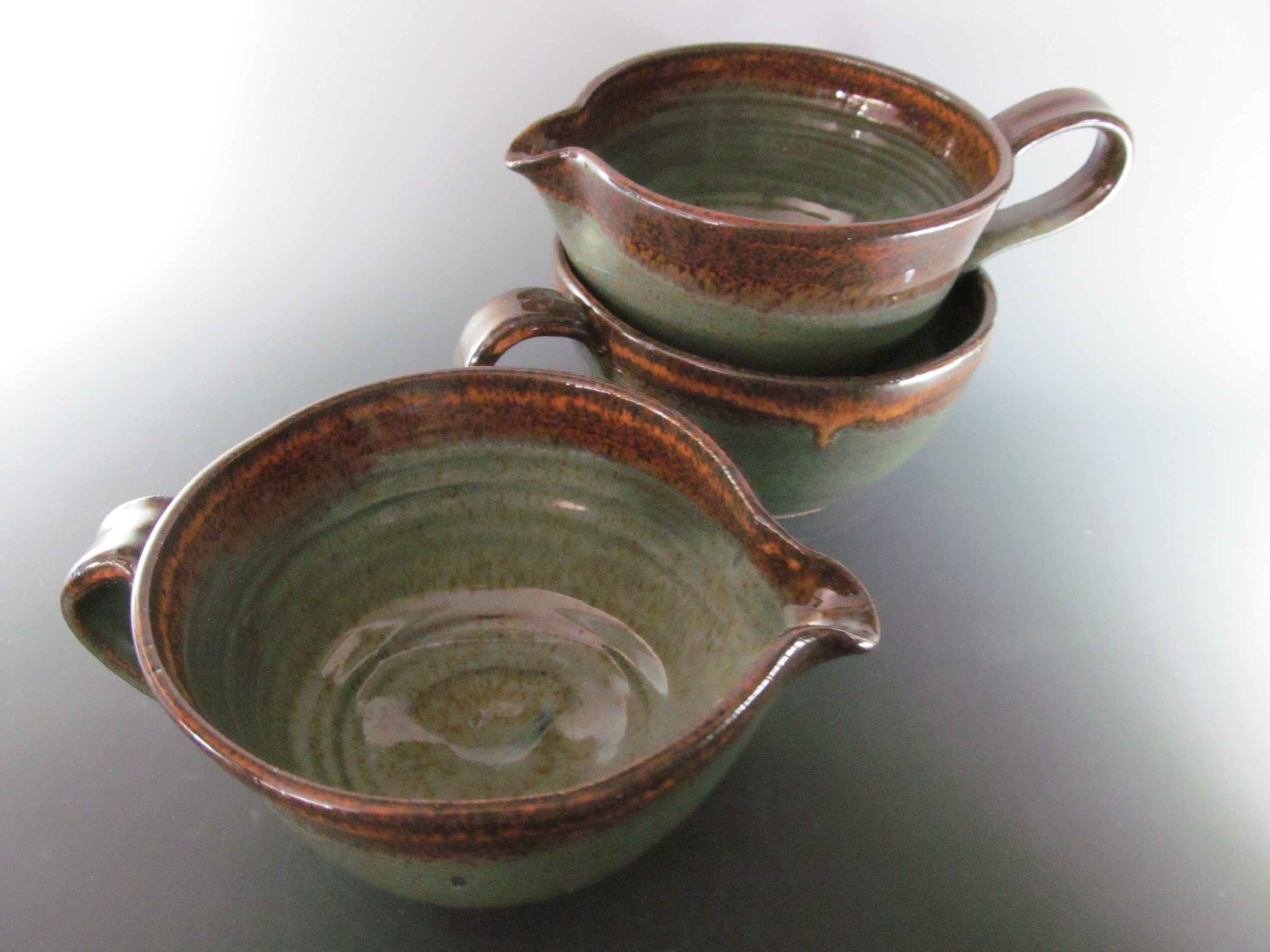 Group of small batter bowls
